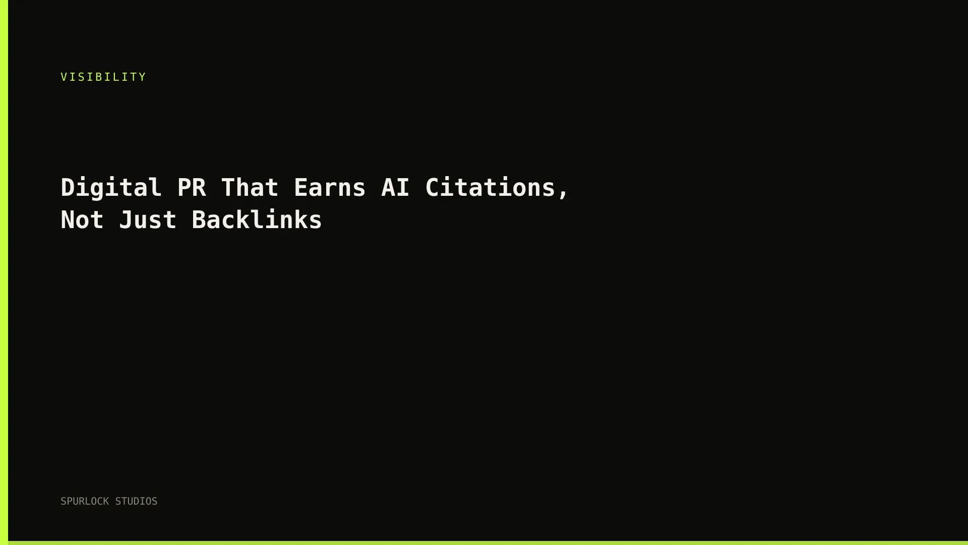 Digital PR That Earns AI Citations, Not Just Backlinks